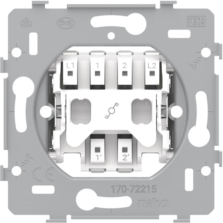 10 stk 2-polet korrespondansebryter, 10 A/250 Vac