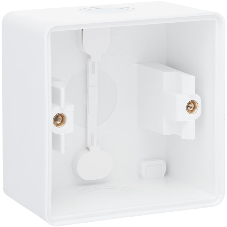 Sokkel 1-modul, IP55, hvit