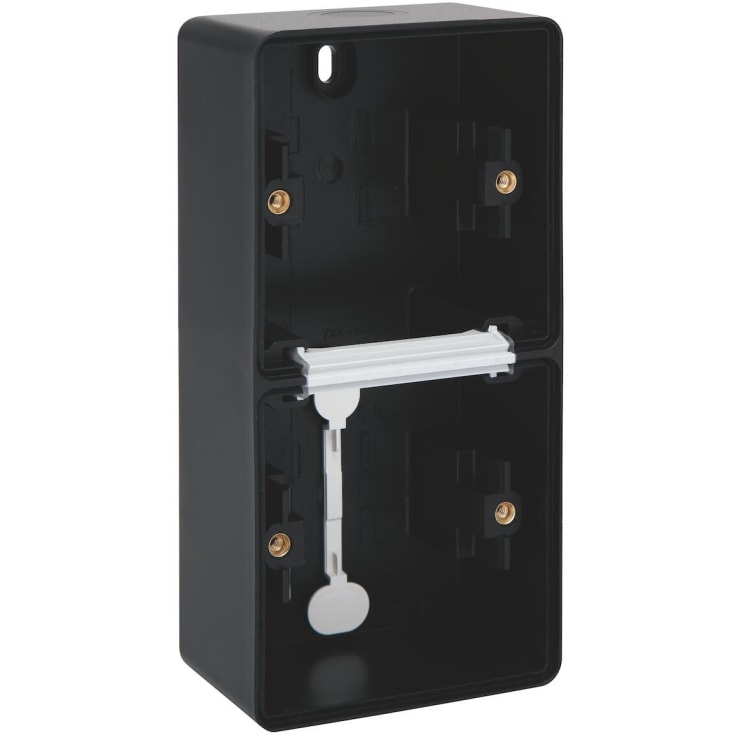 Bas 2-modul, vertikal, IP55, svart