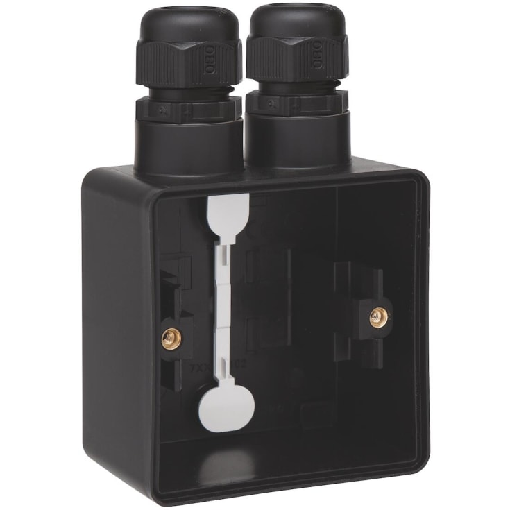 8 st Bas 1 modul, 2x M20, IP55, svart