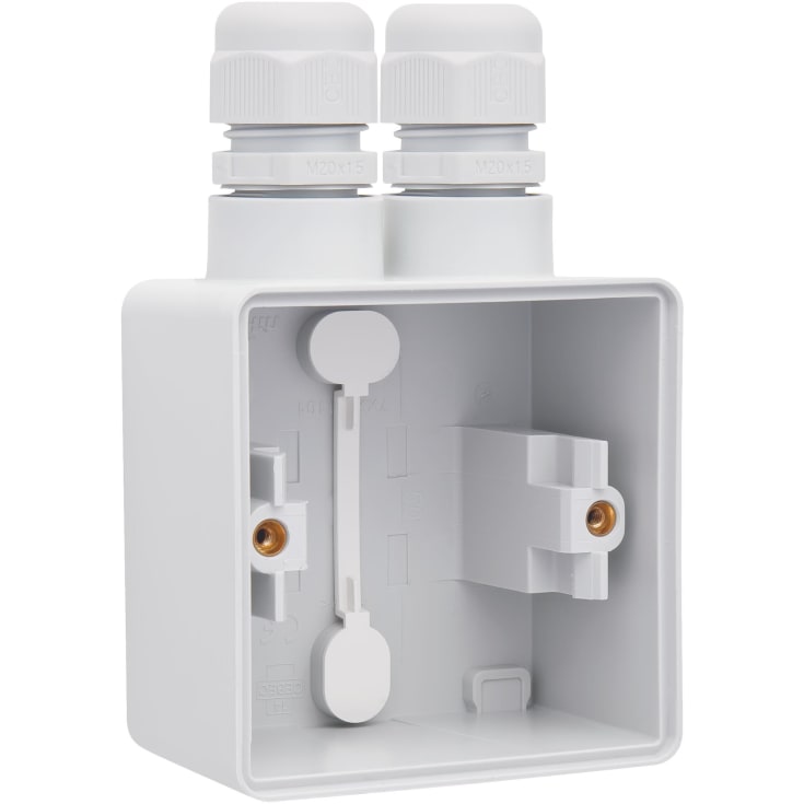 8 st Bas 1 modul, 2x M20, IP55, grå