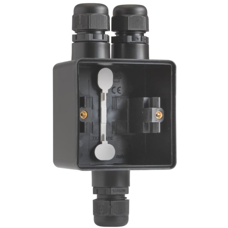 5 st Underlag 1 modul, 3 x M20, IP55, svart