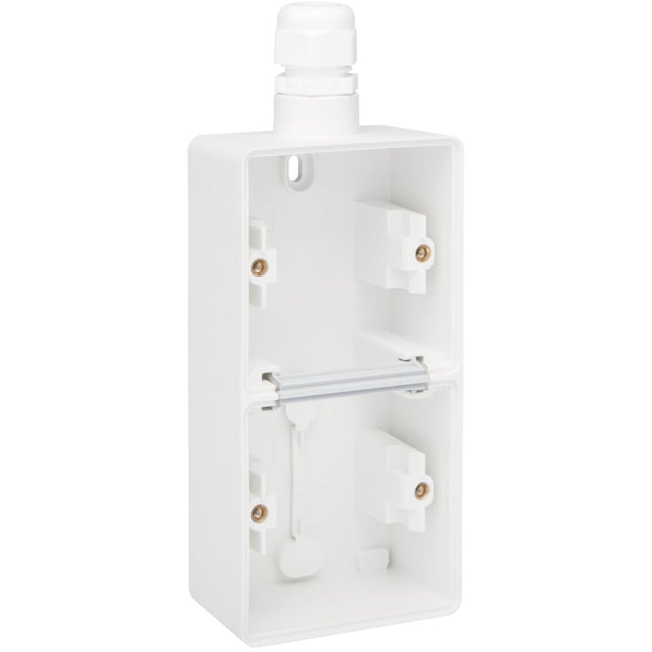 5 st Bas 2-modul, 1x M20, IP55, vit