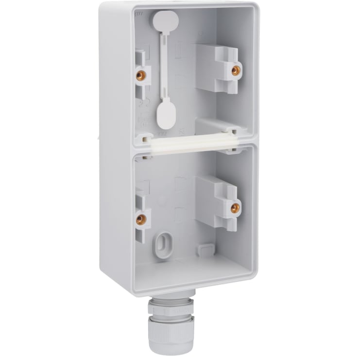 5 stk Underlag 2-modul, 1x M20, IP55, grå