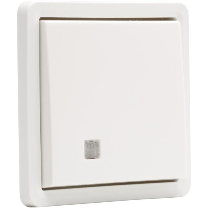 10 stk Fjærbelastet med linse, 10A, IP55, hvit