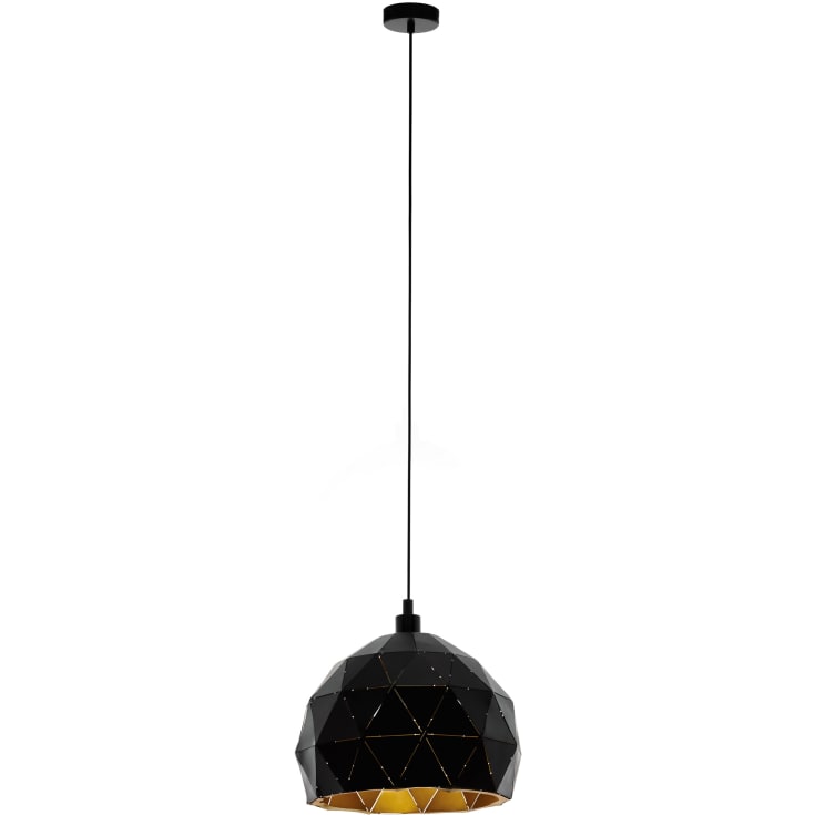 Eglo Roccaforte pendellampa, svart, Ø30 cm