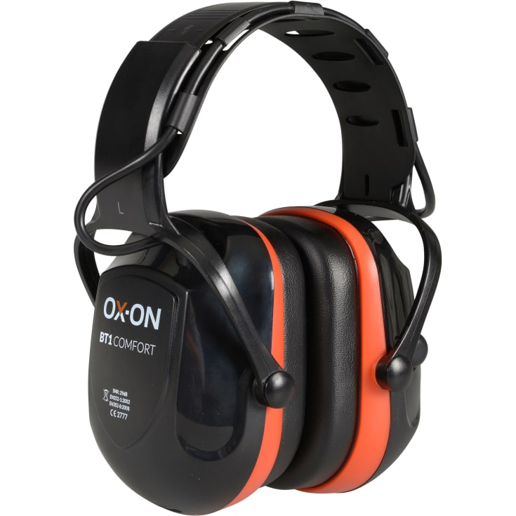 OX-ON BT1 Comfort høreværn med bluetooth, sort/rød