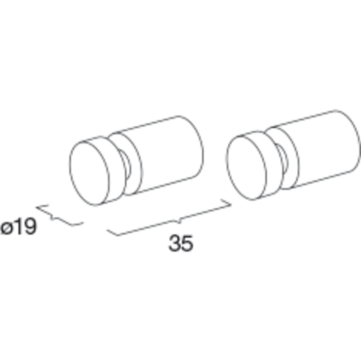 Pressalit håndklædekrog, 2 stk, poleret rustfrit stål