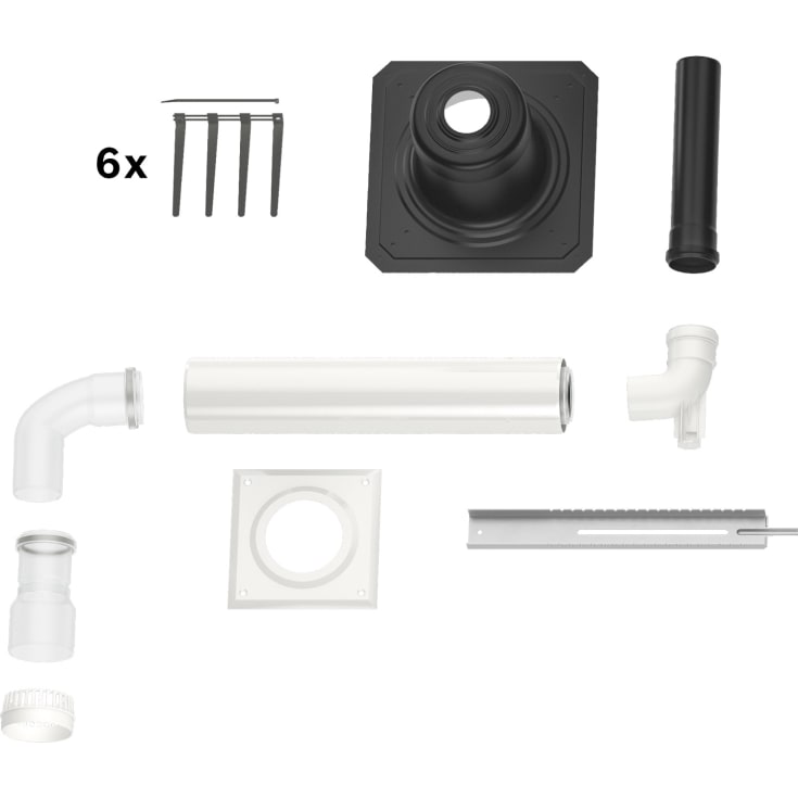 Bosch 60/100  mm aftrækspakke til skorsten, B53