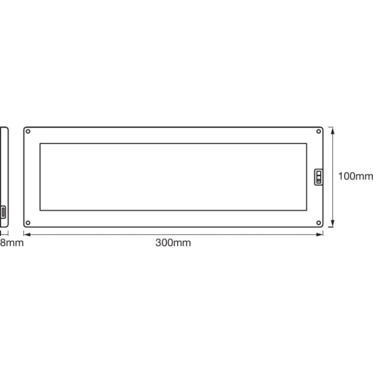 Ledvance underskabsbelysning med sensor, 30x10 cm, 1 stk