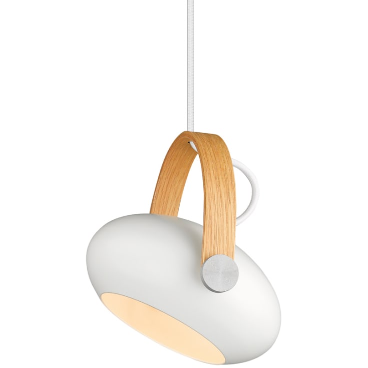 Halo Design D.C pendellampa, vit, Ø18 cm