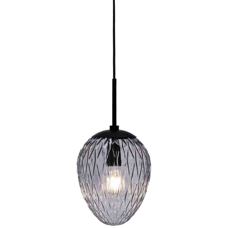 Halo Design Woods pendellampa, rökfärgad, Ø20 cm