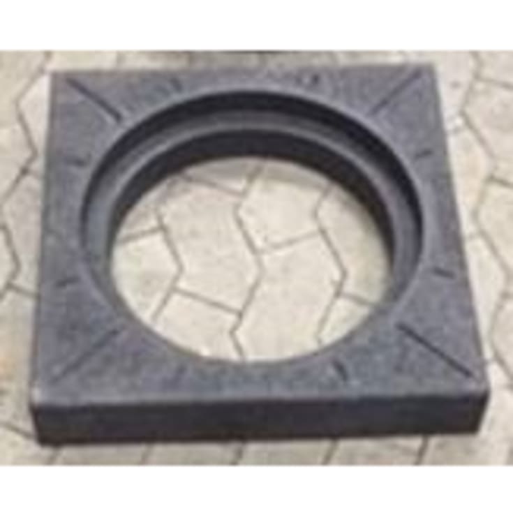 Lauridsen 315 mm karm med fals, firk., fast, høj, genbrugsplast