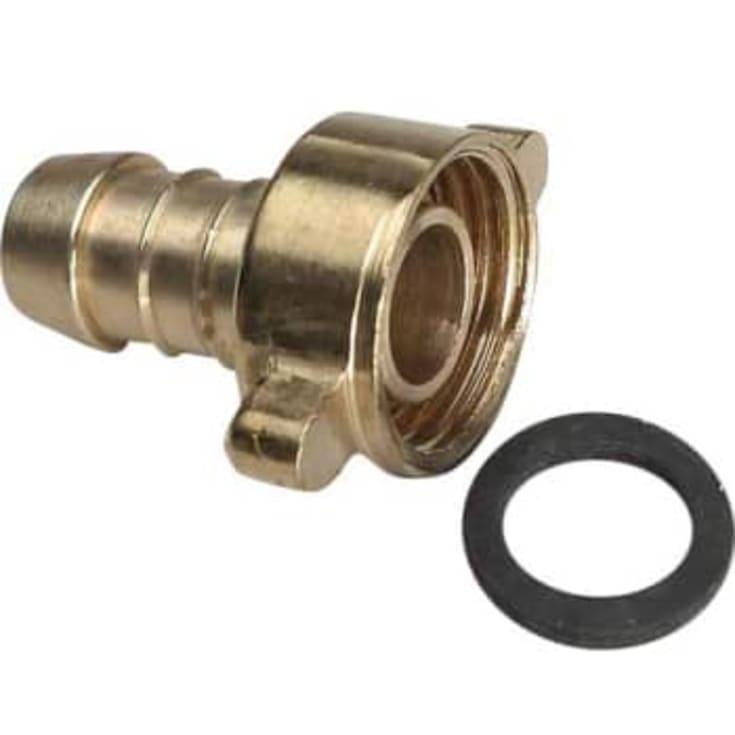 Slangeforskruning 3/8", messing