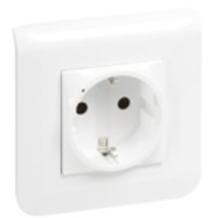 Mosaic With Netatmo stikkontakt 16A Schuko stik hvid