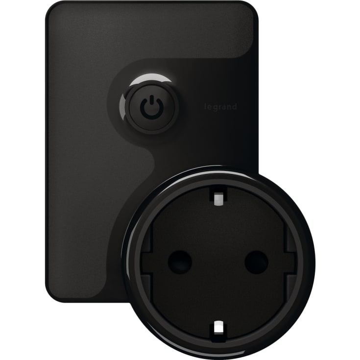 With Netatmo smartadapter schuko stik 16A grå
