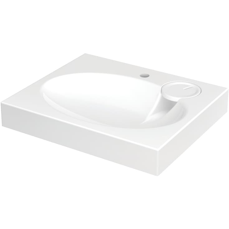 Claro Mini tvättställ, Grohe Eurosmart tvättställsblandare, vit