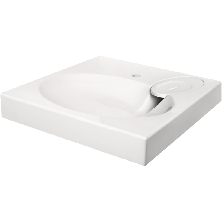 Claro tvättställ, Grohe Eurodisc tvättställsblandare, vit