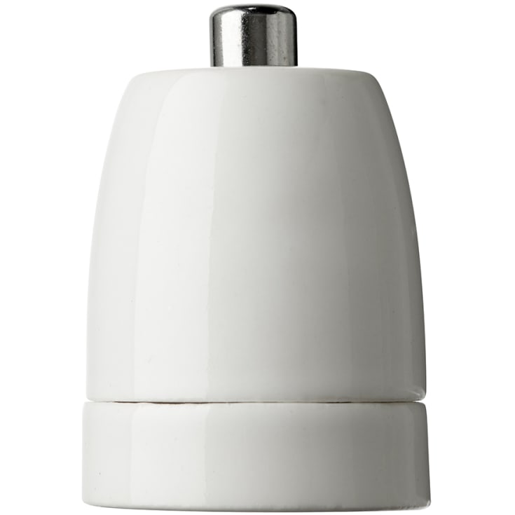 Porslinsuttag P7 E27 Keramik Vit