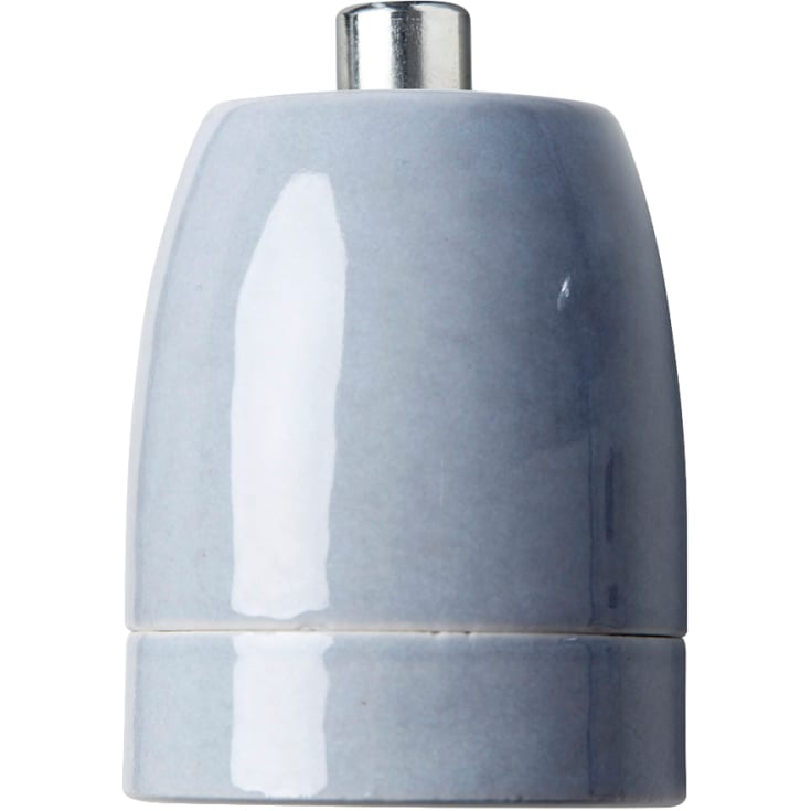 Porcelænsfatning P7 E27 Keramik Lysegrå