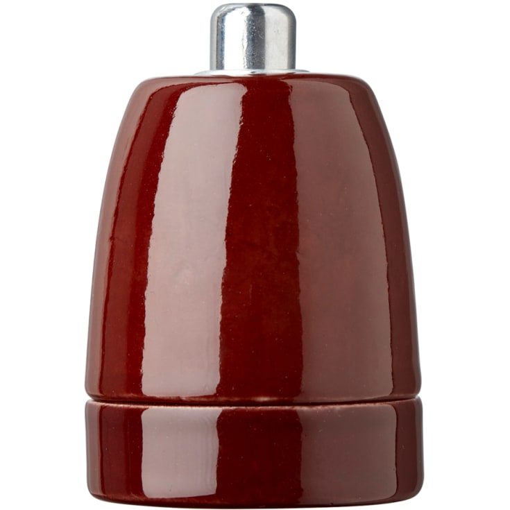 Nielsen Light P7 E27 porcelænsfatning, brun
