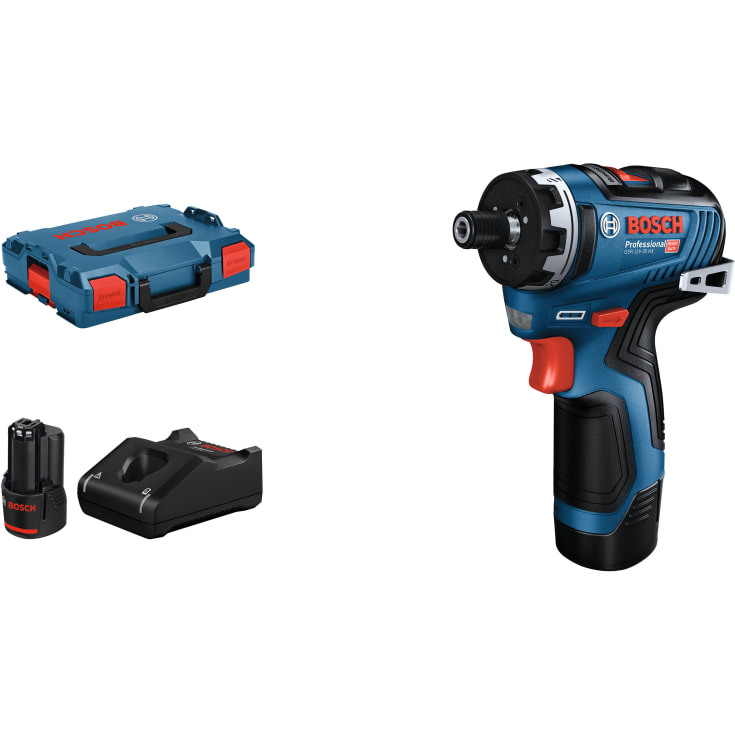Bosch bor-/skrutrekker GSR 12V-35 HX, 2 x 3,0 Ah