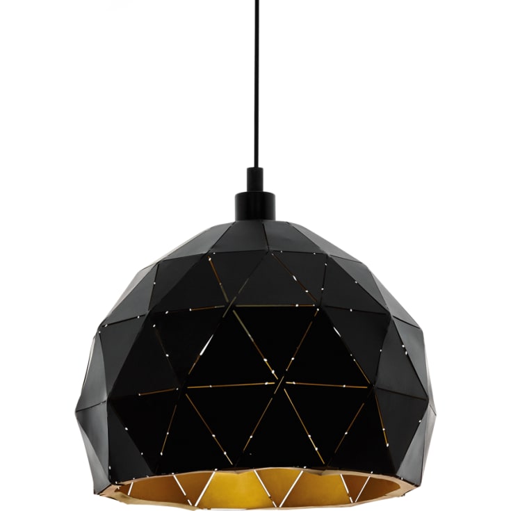 Eglo Roccaforte pendellampe, sort, Ø30 cm