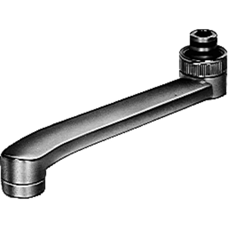 Damixa D-tud, svingbar, 200 mm, 3/4", krom