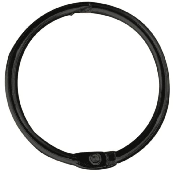 Spirella Ringo ringe til badeforhæng, 12 stk., sort titan