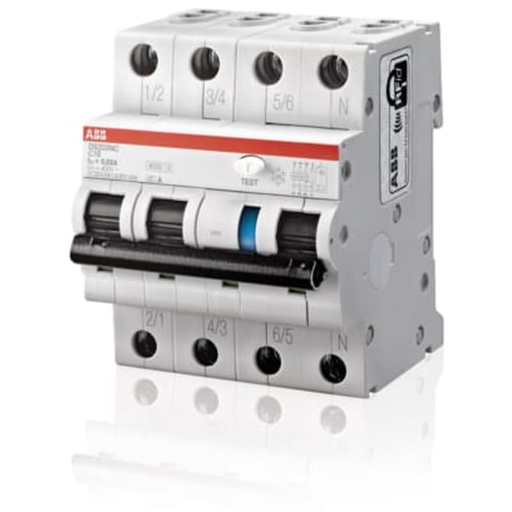 Kombinationsbrytare HPFI B 16A 30mA 3P+N, DS203NC