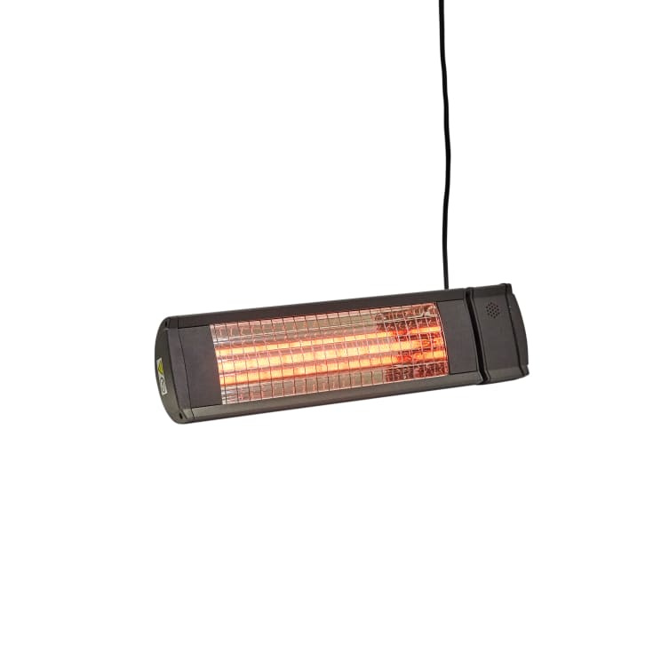 Heat1 infrarød terrassevarmer m/fjernkontroll, 500-1500W, antrasitt