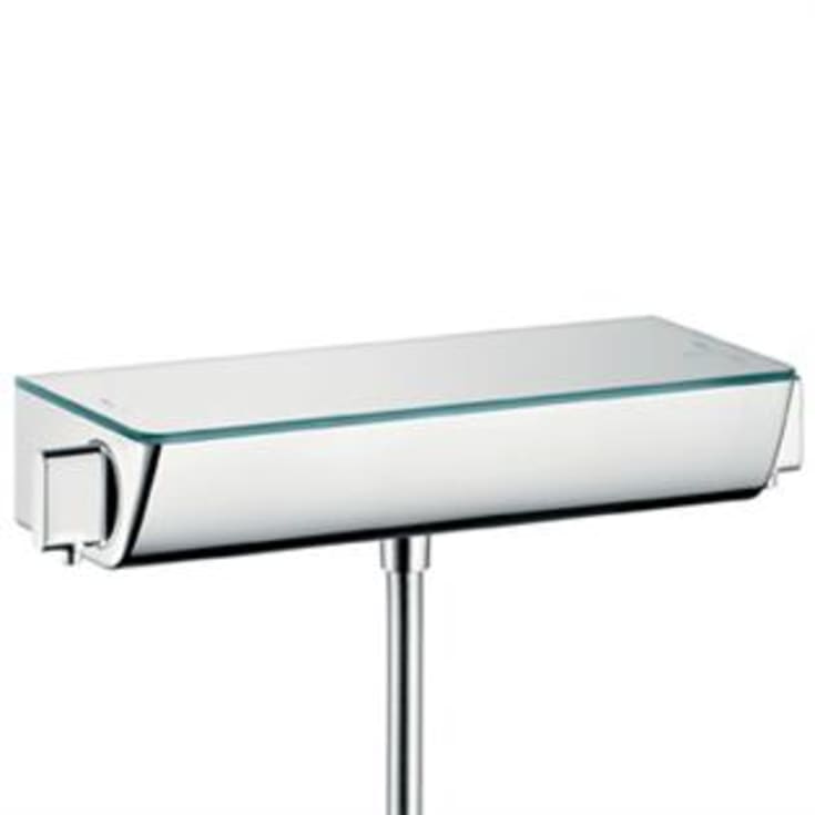 Hansgrohe Ecostat Select brusearmatur, krom/hvid glas