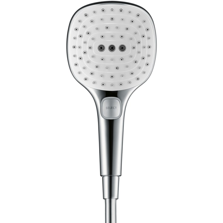 Hansgrohe Raindance Select E 120 håndbruser, krom/hvid