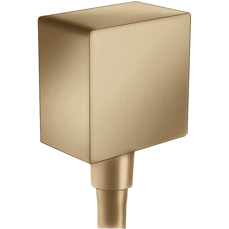 Hansgrohe FixFit Square slangeudtag, børstet bronze