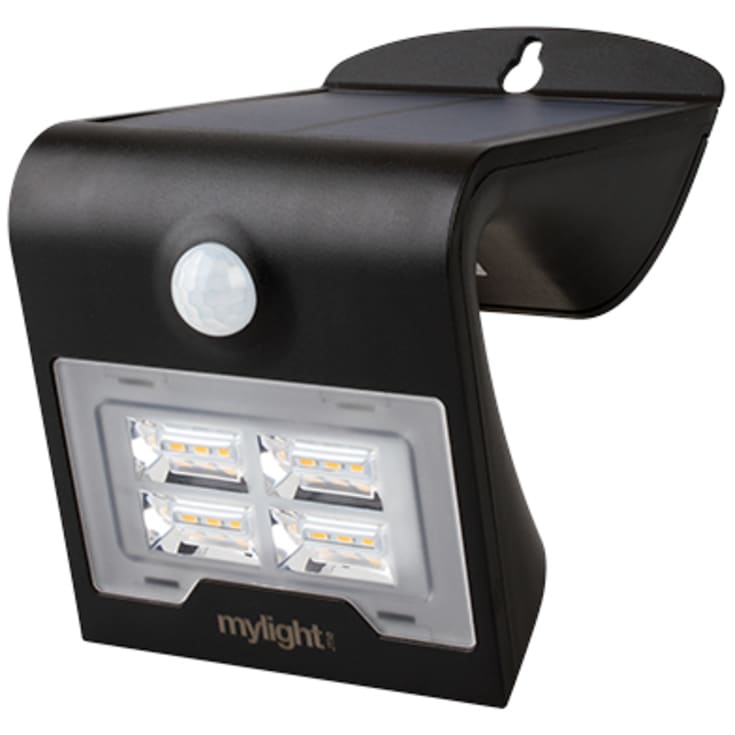 Mylight væglampe med sensor & solcelle, 2W