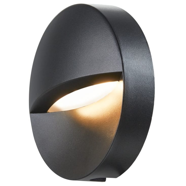 DOWNUNDER OUT rund WL LED-vägglampa för montering, antracit