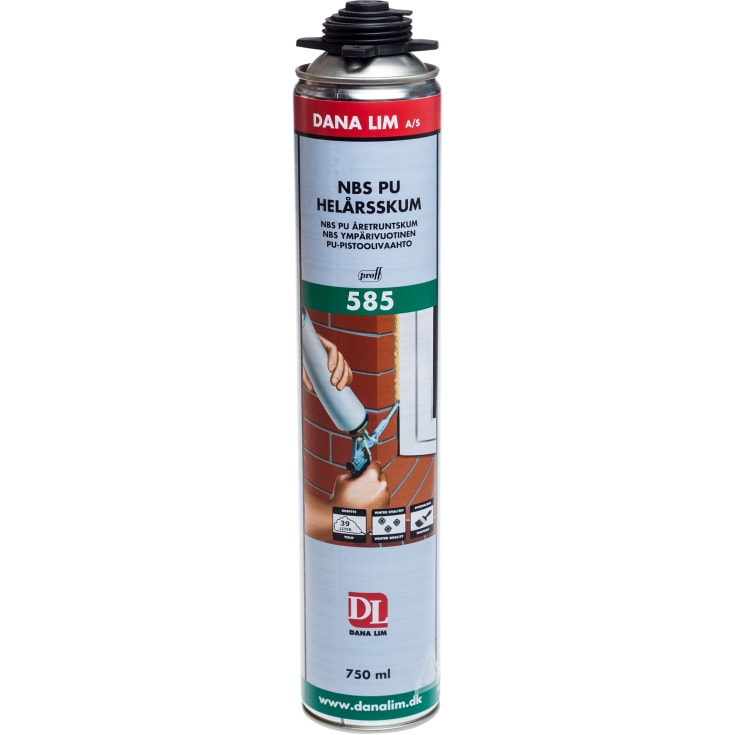 Dana Lim Professionelt NBS PU 585 helårsskum, 750 ml