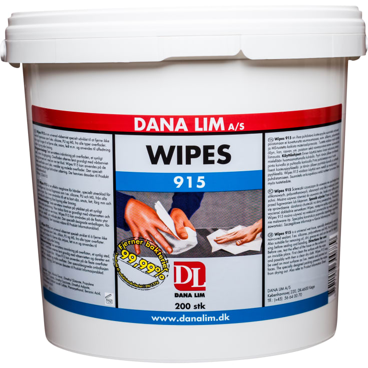 Dana Lim Wipes 915 vådservietter, 200 stk.