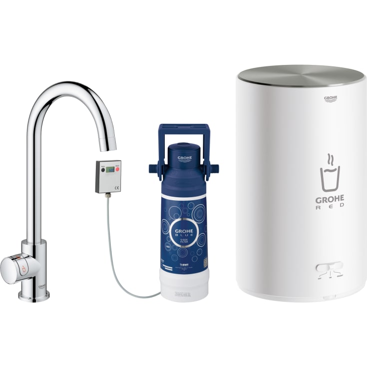 Grohe Red Mono M køkkenarmatur, kogende vand, krom