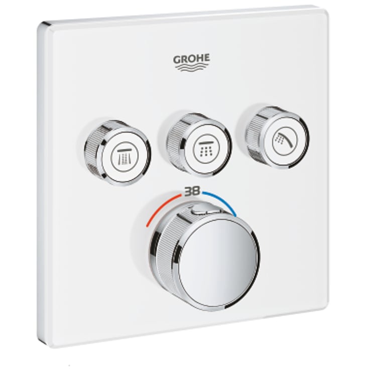 Grohe Grohtherm SmartControl brusearmatur, hvid