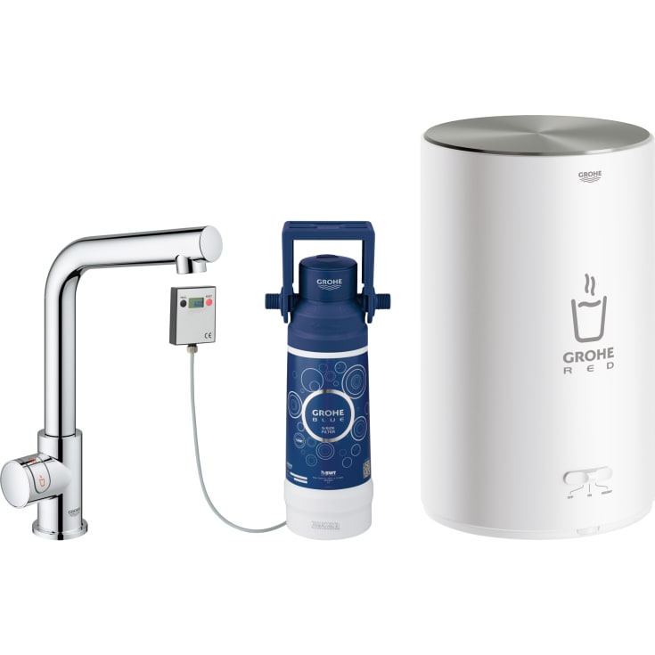 Grohe Red Mono M køkkenarmatur, kogende vand, krom