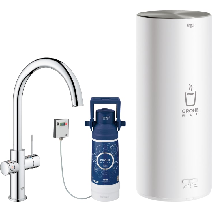 Grohe Red Duo L køkkenarmatur, kogende vand, krom