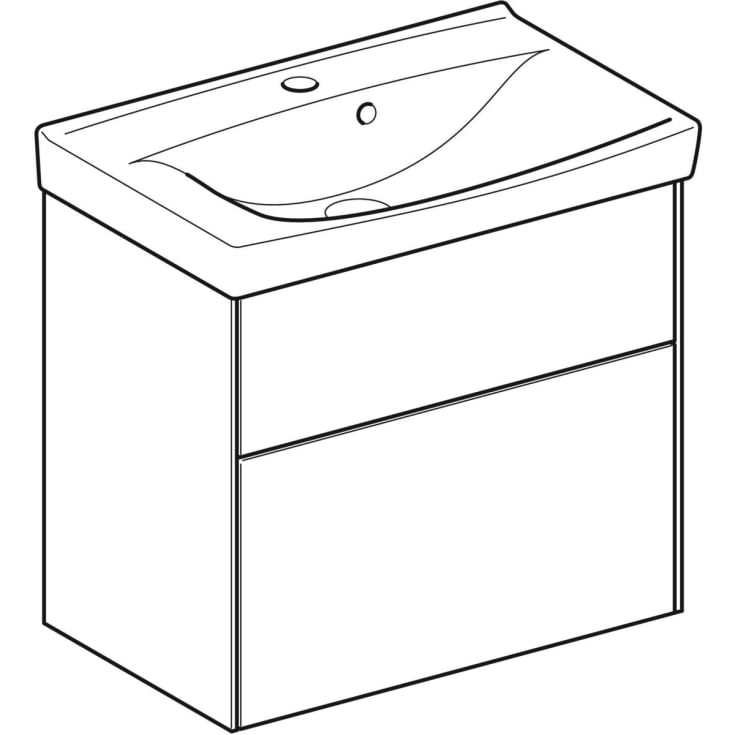 Ifö Sense Pro møbelpakke, 62x41,5 cm, mat hvid