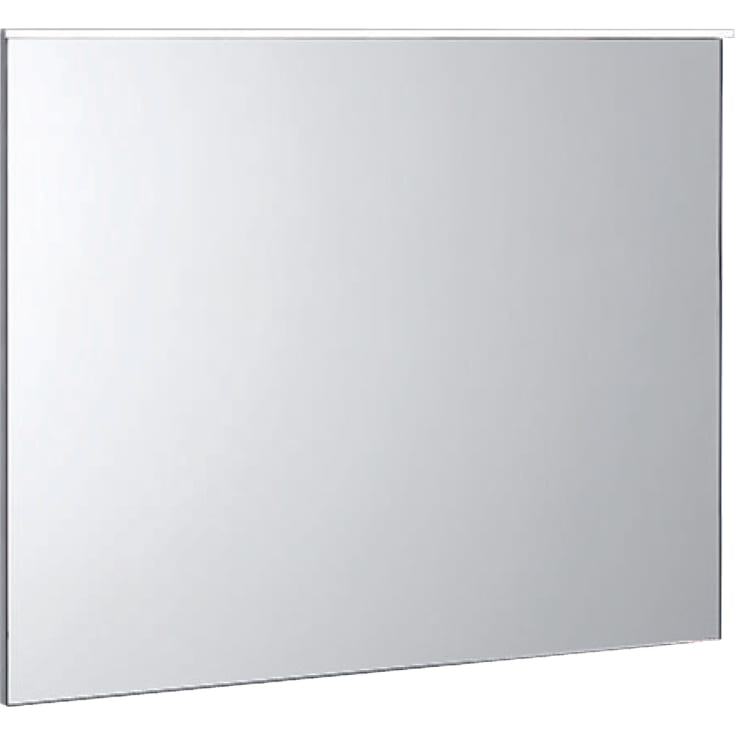 Geberit Xeno² spejl med lys, dæmpbar, touch, 90x71 cm, børstet aluminium