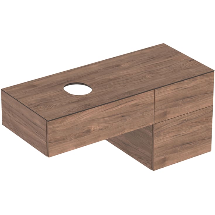 Geberit Variform underskab, 120x51 cm, nøddetræ