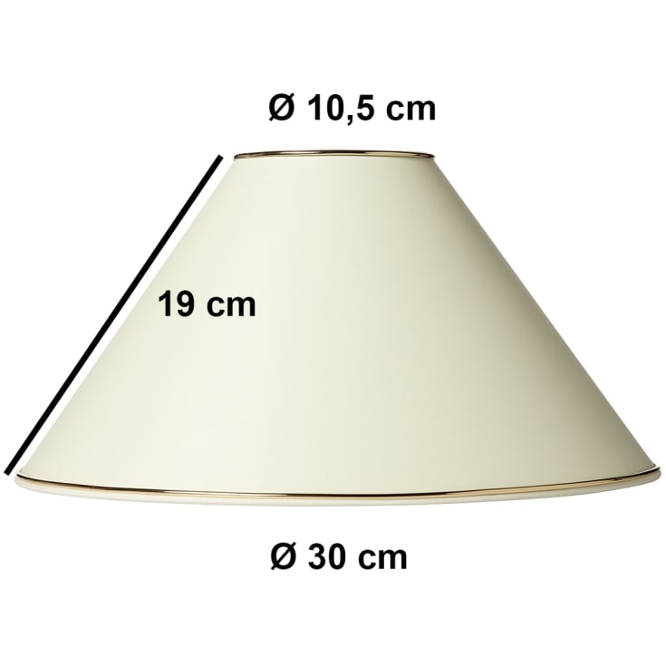Nielsen Light Chintz lampeskærm, beige, H17 cm