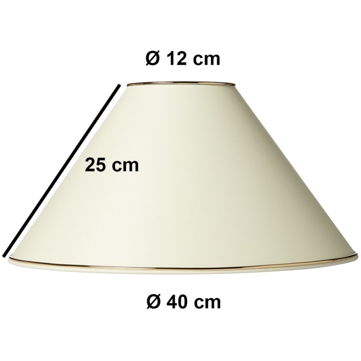 Nielsen Light Chintz lampeskærm, beige, H20,5 cm