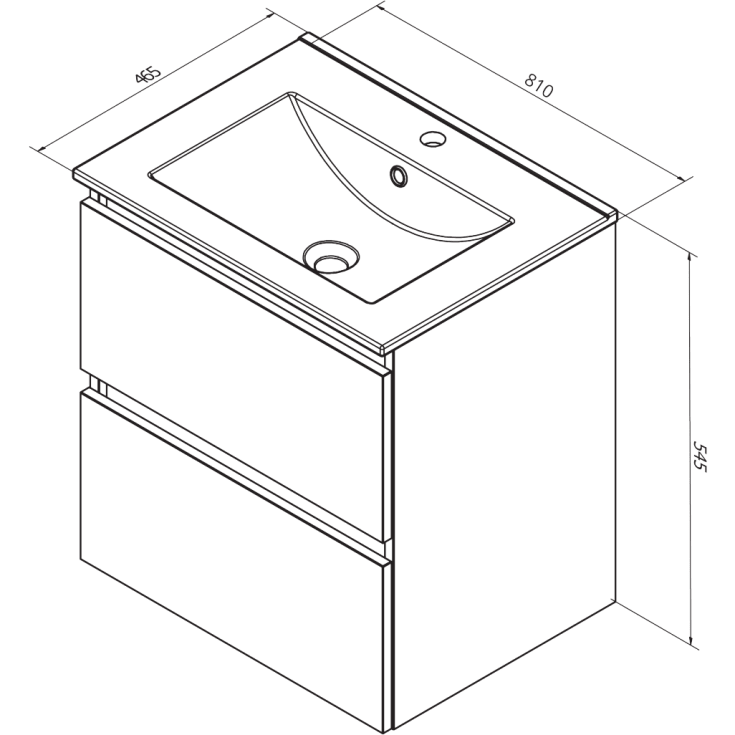 Sanibell Online møbelpakke, usamlet, 81x46,5 cm, bardolino eg
