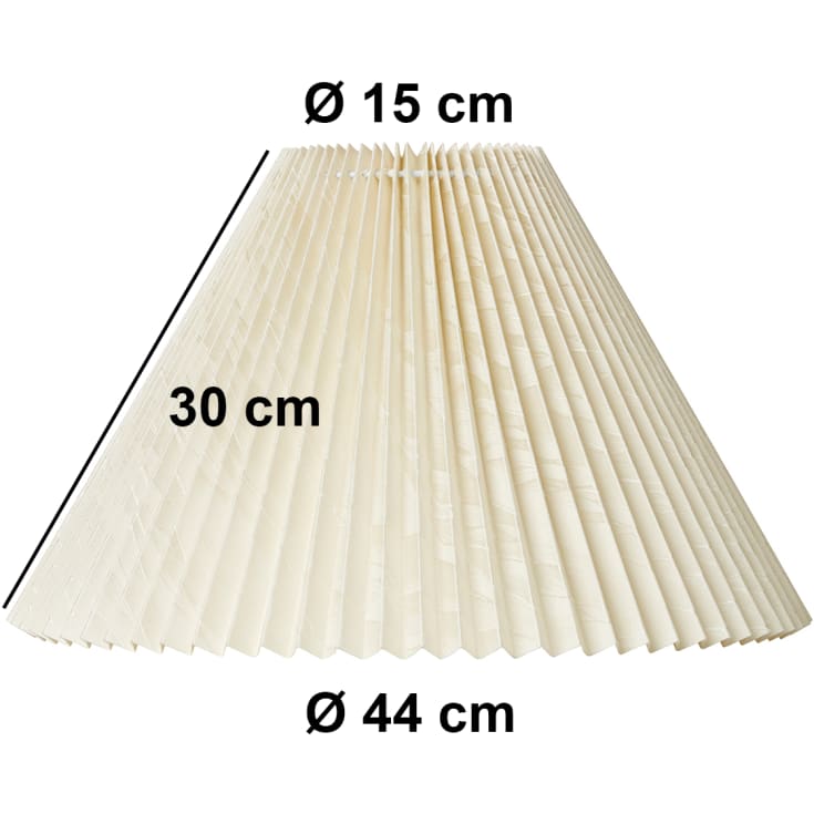 Nielsen Light Mary Hacienda Plisse lampeskærm, H27 cm