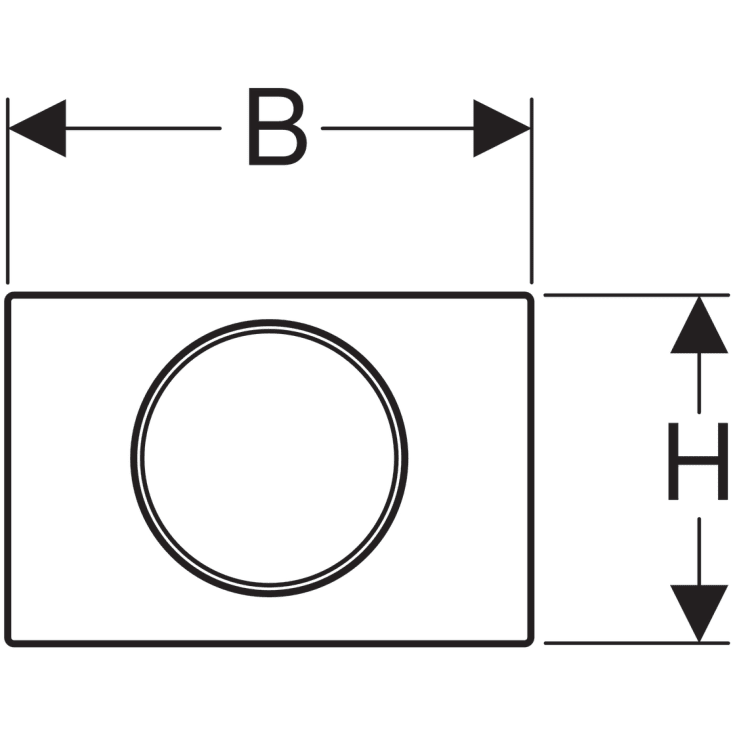 GEBERIT SIGMA10 TRYKKPLATE